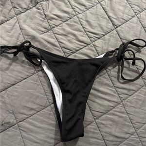 Black String Women's Swim Bottom